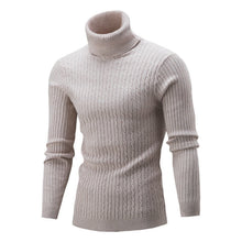 Load image into Gallery viewer, High-Collar Long-Sleeved Men Sweater Casual Thread Knit Clothes, M, L, XL, XXL, XXXL, XXXXL