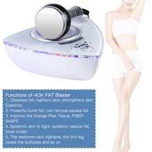 Load image into Gallery viewer, 40K Mini Fat Burner Cavitation Machine Weight Loss Body Slimming Machine, US Plug, EU Plug, UK Plug