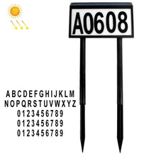Load image into Gallery viewer, Solar LED Light Control Waterproof Plug Door Light, Style:, 5 Letters + 3 Sets Numbers, 26 Letters + 3 Sets Numbers