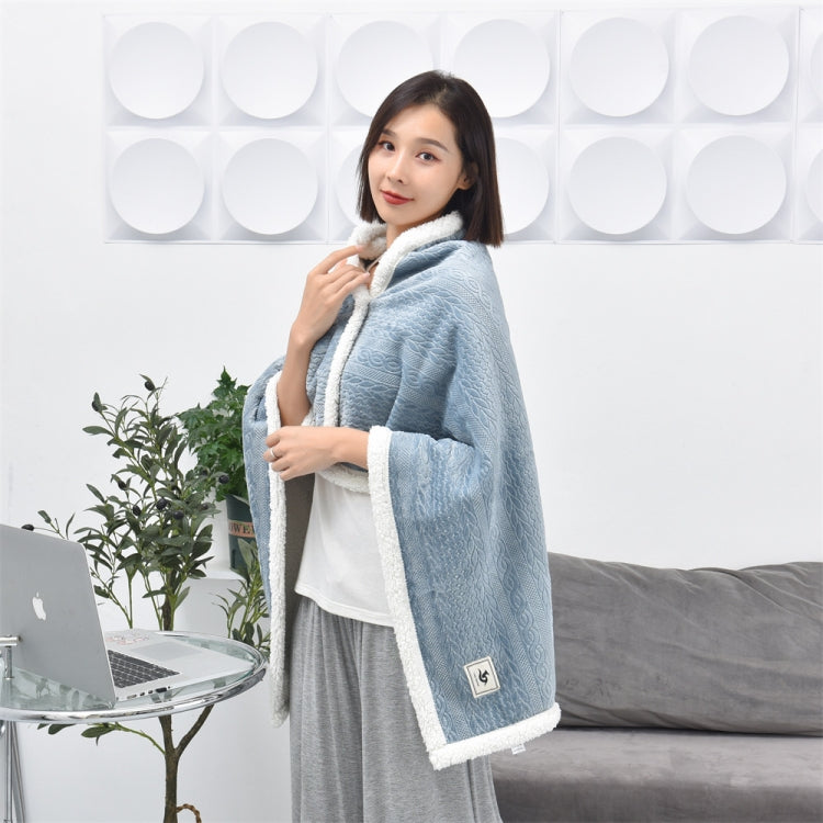 Flannel Thickened Embossed Shawl Blanket Office Air Conditioning Blanket, 80x130cm, 100x150cm