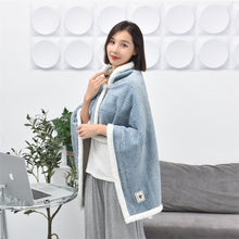 Load image into Gallery viewer, Flannel Thickened Embossed Shawl Blanket Office Air Conditioning Blanket, 80x130cm, 100x150cm