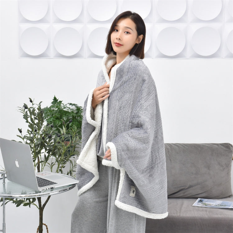 Flannel Thickened Embossed Shawl Blanket Office Air Conditioning Blanket, 80x130cm, 100x150cm