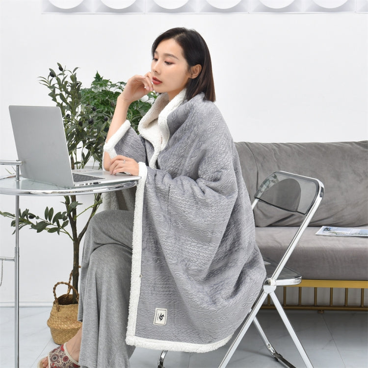 Flannel Thickened Embossed Shawl Blanket Office Air Conditioning Blanket, 80x130cm, 100x150cm
