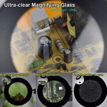 Load image into Gallery viewer, 5X Magnifying Glass LED Folding Long Arm Clip Light Eye-protection USB Reading Lamp