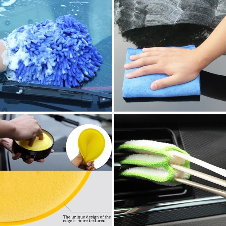 Car Wash Water Sprayer Tool Details Clean Brush Air Outlet Brush Set, 35 in 1
