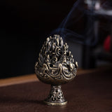 Vintage Indoor Incense Burner Copper Alloy Incense Burner Ornament, Size: