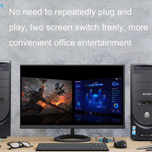 Load image into Gallery viewer, FJGEAR FJ-201UK 2 In 1 Out  KVM Switcher With Desktop Controller With Cable, FJ-201UK