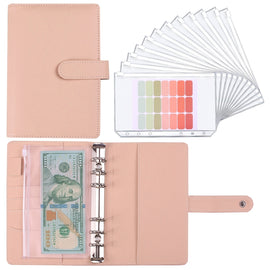A6 Macaron Notebook PU Loose-leaf Cash Budget Handbook