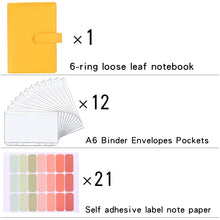 Load image into Gallery viewer, A6 Macaron Notebook PU Loose-leaf Cash Budget Handbook