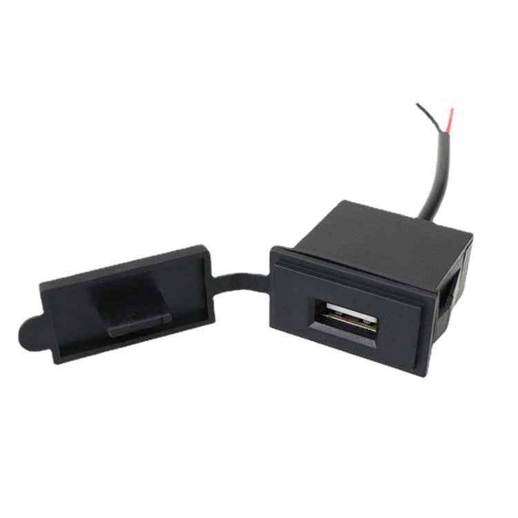 2PCS 2.4 A Motor Boat Trailer Car Modified Square Single USB Car Charger, 2PCS 2.4 A