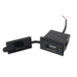 2PCS 2.4 A Motor Boat Trailer Car Modified Square Single USB Car Charger, 2PCS 2.4 A