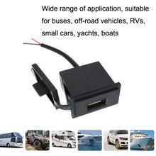 Load image into Gallery viewer, 2PCS 2.4 A Motor Boat Trailer Car Modified Square Single USB Car Charger, 2PCS 2.4 A