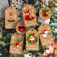 Load image into Gallery viewer, 2 Packs 50pcs/set  Christmas Kraft Paper Tags Gift Wrapping Paper Labels, Series 1, Series 2, Series 3, Series 4, Series 5, Series 6, Series 7, Series 8, Series 9, Series 10, Series 11, Series 12, Series 13, Series 14