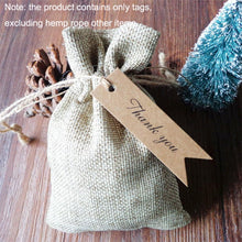 Load image into Gallery viewer, 100pcs /Set Retro Baking Sticker Tag Swallow Tail Bookmark Gift Card, Style:, Thand You (Cowhide), Thand You (White), Handmade (Cowhide), Handmade (White), Blank (Cowhide)