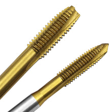Load image into Gallery viewer, M3-M8 Titanium Plated Straight Slot Tap HSS Tapping Inner Thread Set, 5 In 1 / Set Thread Set