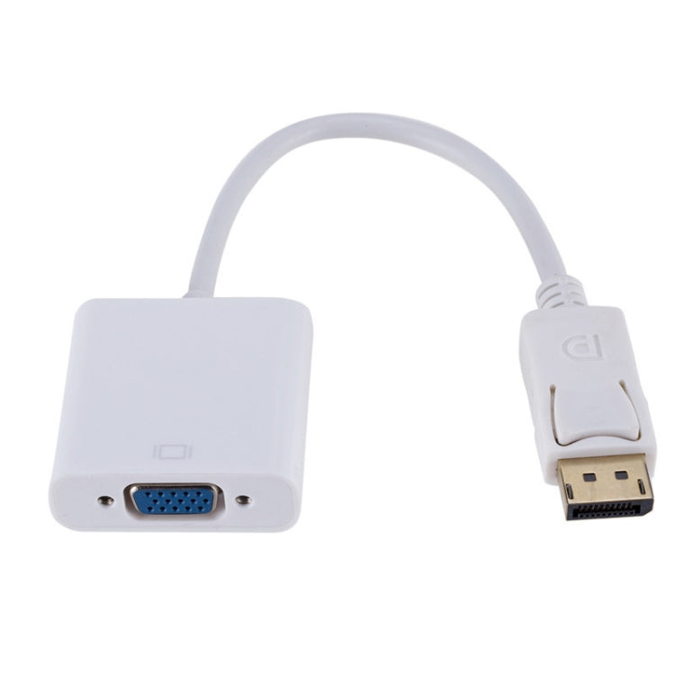 DP to VGA Adapter Wire Square Adapter, Cable Length: 15cm, DP to VGA White, DP to VGA Black