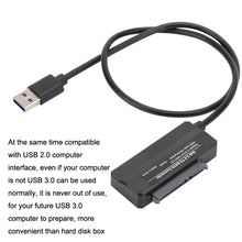 Load image into Gallery viewer, USB3.0 To SATA Cable USB3.0 Easy Drive Line Hard Drive Line, Cable Length:, 45cm