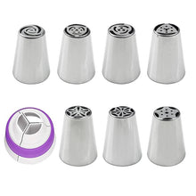 Load image into Gallery viewer, Stainless Steel Laminating Nozzle Set Cake DIY Laminating Nozzle Set Baking Tools, 7PCS/Set, 8PCS/Set, 9PCS/Set, 10PCS/Set, 11PCS/Set, 12PCS/Set, 14PCS/Set, 128PCS/Set