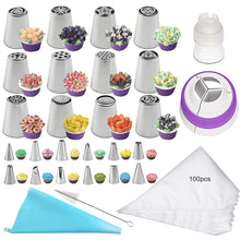 Load image into Gallery viewer, Stainless Steel Laminating Nozzle Set Cake DIY Laminating Nozzle Set Baking Tools, 7PCS/Set, 8PCS/Set, 9PCS/Set, 10PCS/Set, 11PCS/Set, 12PCS/Set, 14PCS/Set, 128PCS/Set