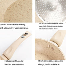 Load image into Gallery viewer, Maifan Stone Nonstick Pan Steak Fryer Induction Cooker Gas General, Diameter:, 20cm (Beige), 24cm (Beige), 20cm (Grey), 24cm (Grey)