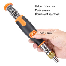 Load image into Gallery viewer, 2050C Portable 10 In 1 Hidden Bits Multi-angle Ratchet Corner Screwdriver Set, 10 In 1 Orange, 10 In 1 Gray