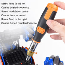 Load image into Gallery viewer, 2050C Portable 10 In 1 Hidden Bits Multi-angle Ratchet Corner Screwdriver Set, 10 In 1 Orange, 10 In 1 Gray
