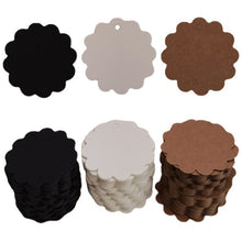 Load image into Gallery viewer, 100pcs /Set Kraft Paper Tags Lace Round Blank Small Label