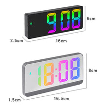 Load image into Gallery viewer, Colorful Fonts LED Electronic Alarm Clock Large Screen Clock