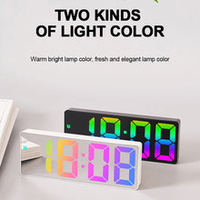 Load image into Gallery viewer, Colorful Fonts LED Electronic Alarm Clock Large Screen Clock