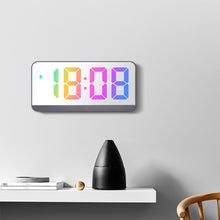 Load image into Gallery viewer, Colorful Fonts LED Electronic Alarm Clock Large Screen Clock