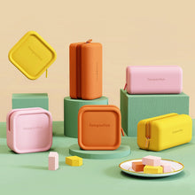 Load image into Gallery viewer, Fungoofun Candy Color EVA Travel Digital Storage Bag Cosmetic Bag, Square Pink, Square Orange, Square Yellow, Brick Pink, Brick Orange, Brick Yellow