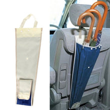 Load image into Gallery viewer, Car Umbrella Cover Foldable Storage Bag Hanging Seat Back Pocket, Blue White
