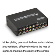 Load image into Gallery viewer, FJGEAR FJ-401AV Lotus Head Interface 4-way AV Audio and Video Switcher, FJ-401AV