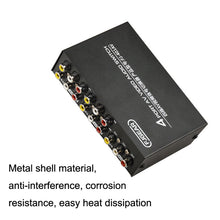 Load image into Gallery viewer, FJGEAR FJ-401AV Lotus Head Interface 4-way AV Audio and Video Switcher, FJ-401AV