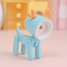 Load image into Gallery viewer, TL-23 LED Mini Foldable Cartoon Desk Lamp Home Pet Shape Decoration Table Lamp, Spec:, Dog (Blue), Dog (Green), Dog (Pink), Dog (Beige), Dog (Orange）, Dog (Yellow), Deer (Blue), Deer (Green), Deer (Pink), Deer (Beige), Deer (Orange), Deer (Yellow)     ...