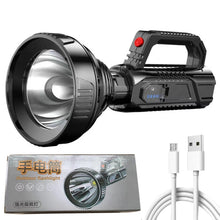 Load image into Gallery viewer, HK788 Strong Handheld Flashlight USB Rechargeable Outdoor Searchlight