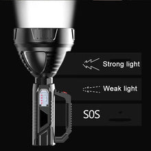 Load image into Gallery viewer, HK788 Strong Handheld Flashlight USB Rechargeable Outdoor Searchlight