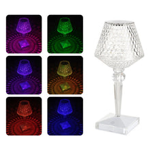Load image into Gallery viewer, Bedside Crystal Table Lamp LED Wine Glass Night Light, Specification: