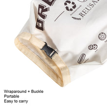 Load image into Gallery viewer, Cotton TPU Bread Bag With Clasp Reusable Storage Bag, Bread Bag White, Bread Bag Beige