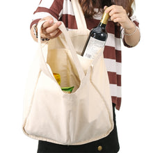 Load image into Gallery viewer, NIEN Compartmentalized Shopping Bag Fruit and Vegetable Handle Canvas Bag, Style:, Shopping Bag Polyester Cotton, Shopping Bag Pure Cotton