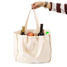 Load image into Gallery viewer, NIEN Compartmentalized Shopping Bag Fruit and Vegetable Handle Canvas Bag, Style:, Shopping Bag Polyester Cotton, Shopping Bag Pure Cotton
