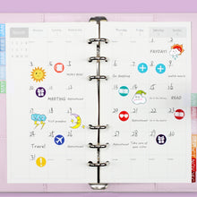 Load image into Gallery viewer, A6 Macaron PU Leather Loose-leaf Notebook Cash Budget Handbook, XJYS-010  Pink, XJYS-010  Purple, XJYS-010 Yellow, XJYS-010 Black, XJYS-010 Green, XJYS-010  Blue