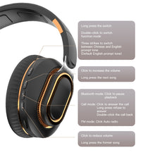 Load image into Gallery viewer, H7 Foldable Wireless Bluetooth Headset With Microphone Support TF Card, AUX