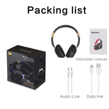 Load image into Gallery viewer, FG-07S Foldable Wireless Headset With Microphone Support AUX/TF Card