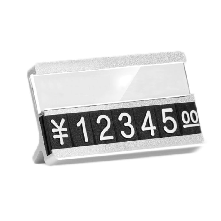 Metal Digital Grain Price Display Micro Standing Plate, Double Layer, Single Layer