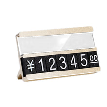 Load image into Gallery viewer, Metal Digital Grain Price Display Micro Standing Plate, Double Layer, Single Layer