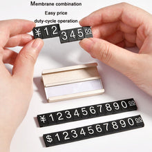 Load image into Gallery viewer, Metal Digital Grain Price Display Micro Standing Plate, Double Layer, Single Layer