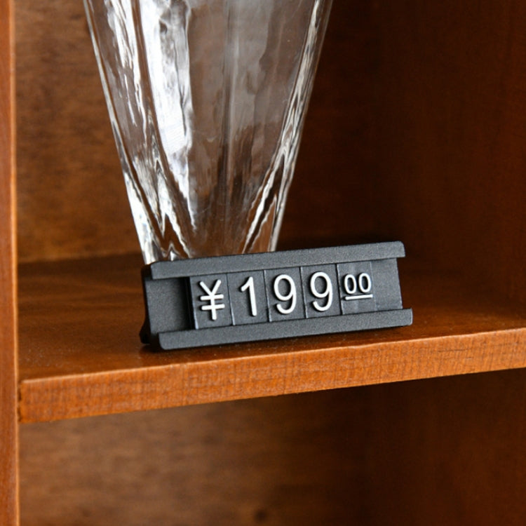 Metal Digital Grain Price Display Micro Standing Plate, Double Layer, Single Layer
