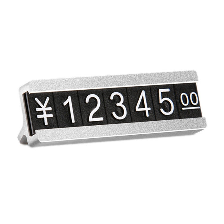 Metal Digital Grain Price Display Micro Standing Plate, Double Layer, Single Layer