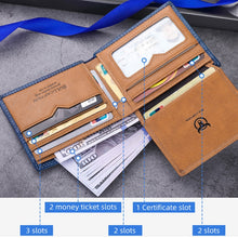 Load image into Gallery viewer, BUFF CAPTAIN 032 Vintage Leather Wallets Coins Card Holder Wallet